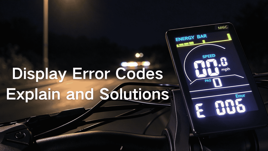 E-Bike Display Error Codes Explained: E06, E07, E08, E09, E10, E11 — What They Mean and How to Fix Them
