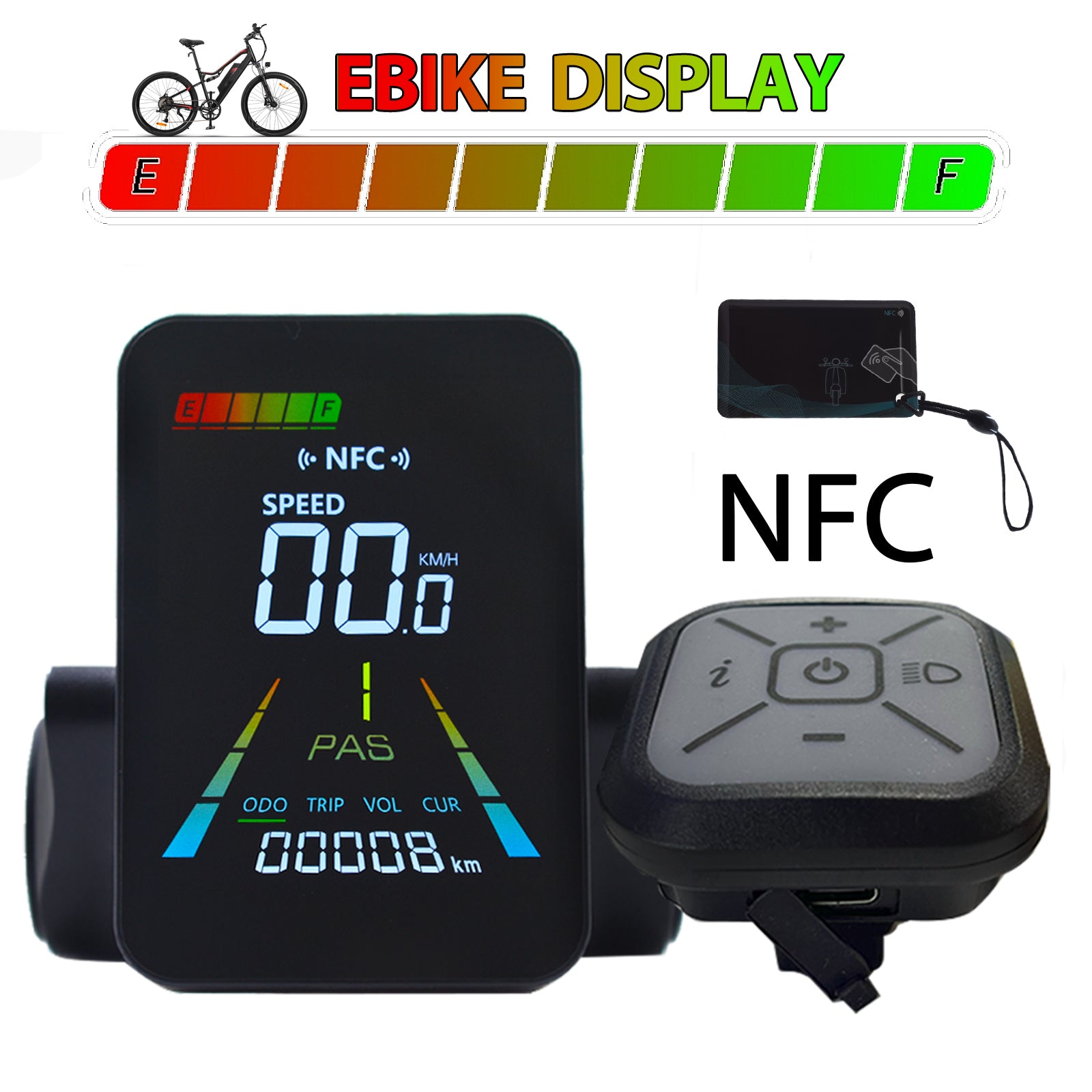 F3【UART2】Turn On The NFC Fatbike Screen 24/36/48/60V Single motor