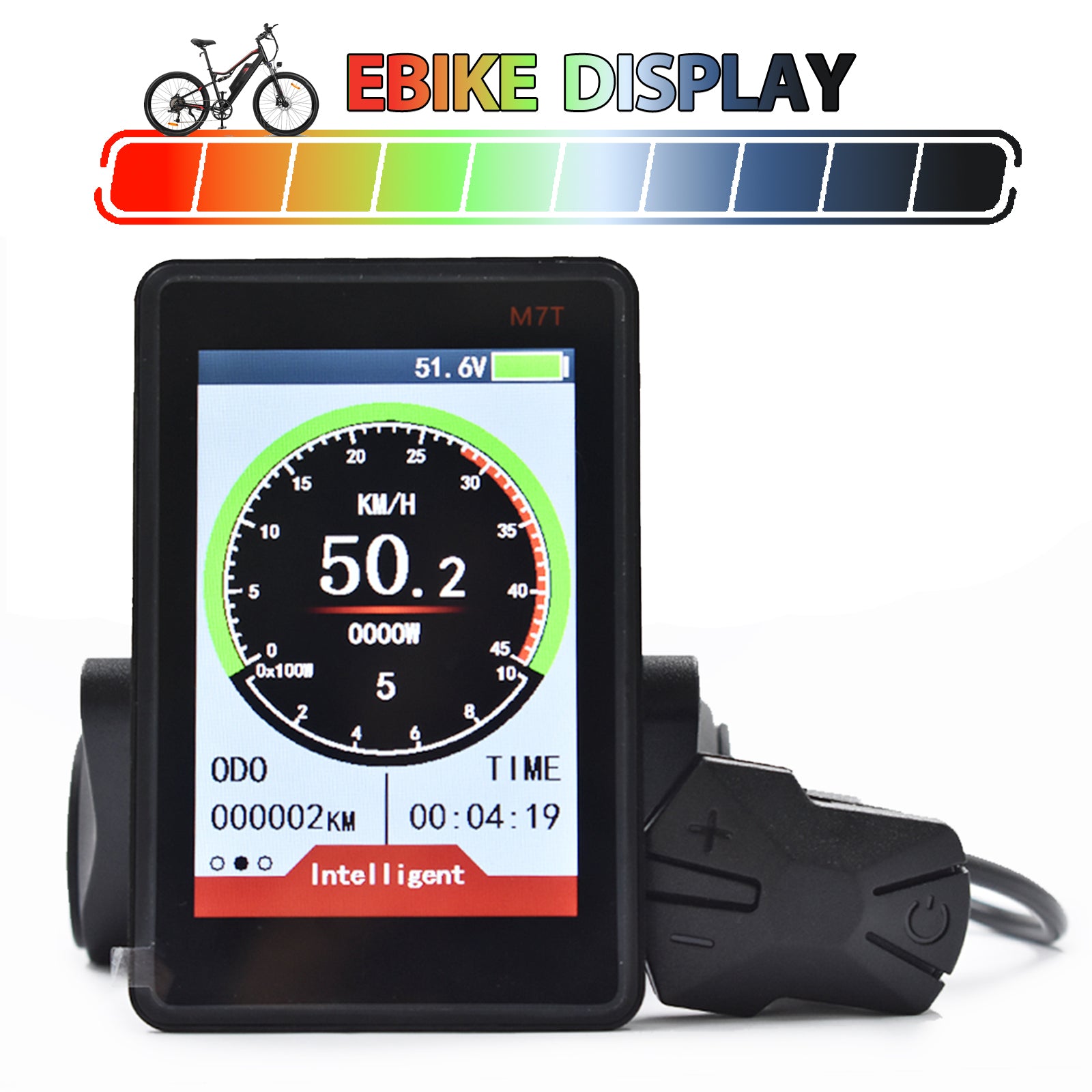 M7T 【UART2】 EBike Display Mtb Bike Accessories 24/36/48/60V Single motor