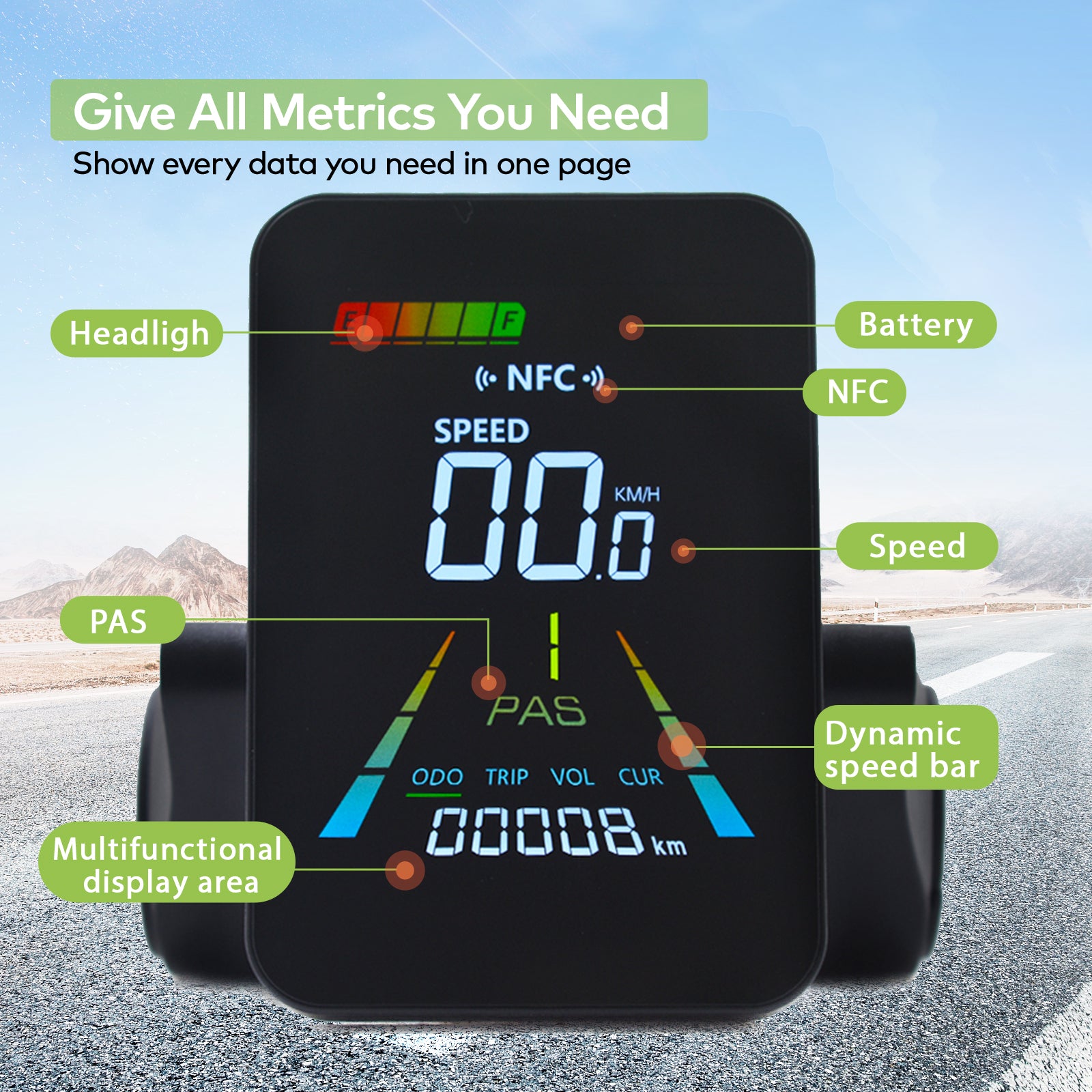 F3【UART2】Turn On The NFC Fatbike Screen 24/36/48/60V Single motor