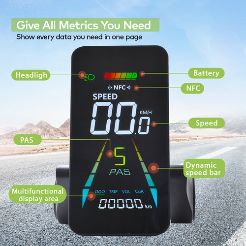 F4【UART2】Turn On The NFC Screen Electric Bicycle Display 24V/36V/48V/60V