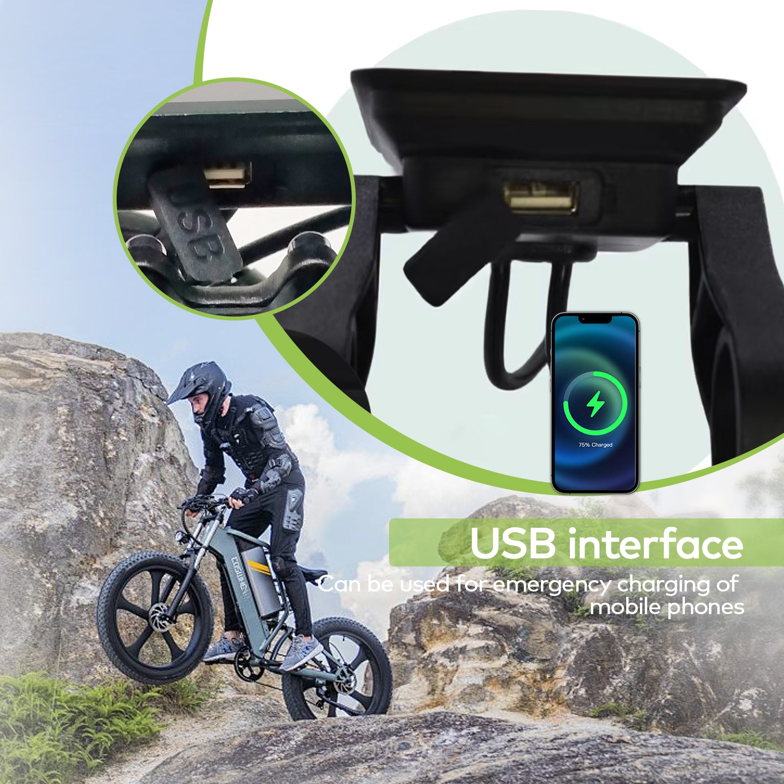 M7T 【UART2】 EBike Display Mtb Bike Accessories 24/36/48/60V Single motor