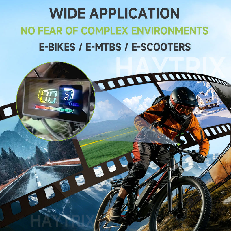 H6C-2 Electric Bicycle Display UART2 24/36/48/60v Single motor