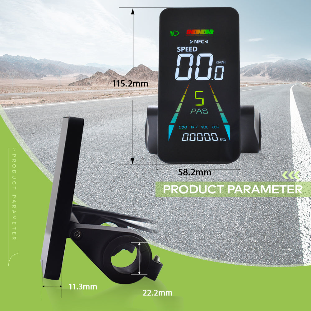 F4【UART2】Turn On The NFC Screen Electric Bicycle Display 24V/36V/48V/60V