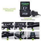 M6C UART2 Ebike Display Waterproof Speedometer | HAYTRIX