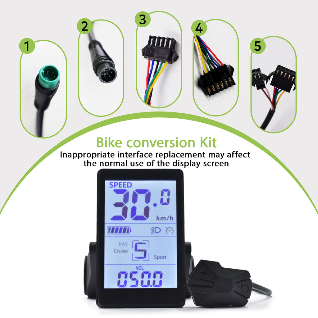 M6H UART2 Ebike Display Waterproof Speedometer IP67 | HAYTRIX