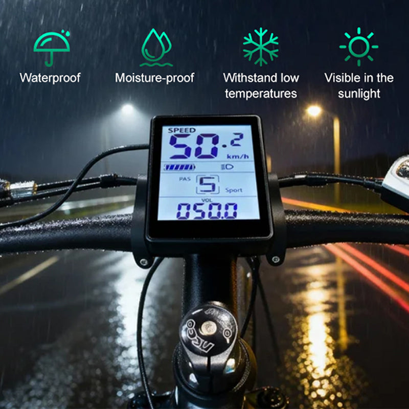 M6H UART2 Ebike Display Waterproof Speedometer IP67 | HAYTRIX