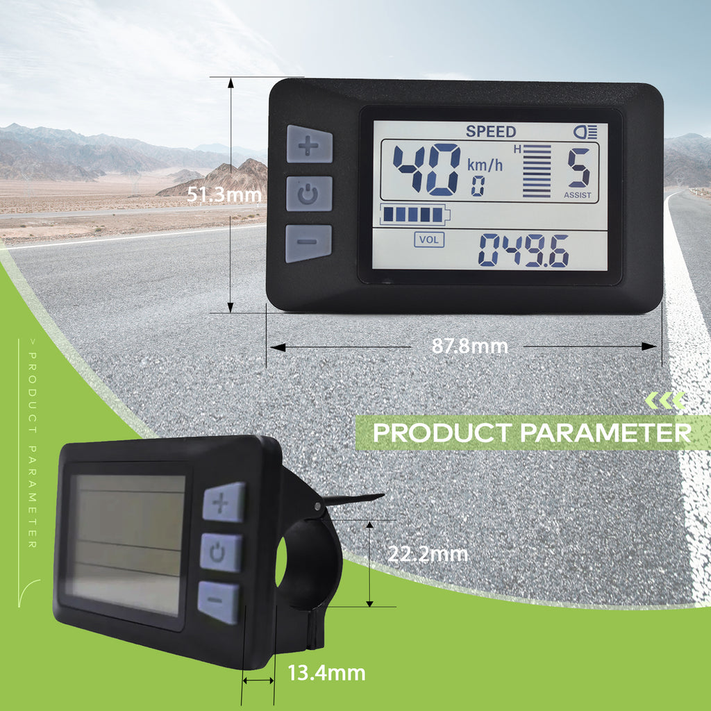 P3H UART2 Ebike LCD Display Speedometer IP65 | HAYTRIX