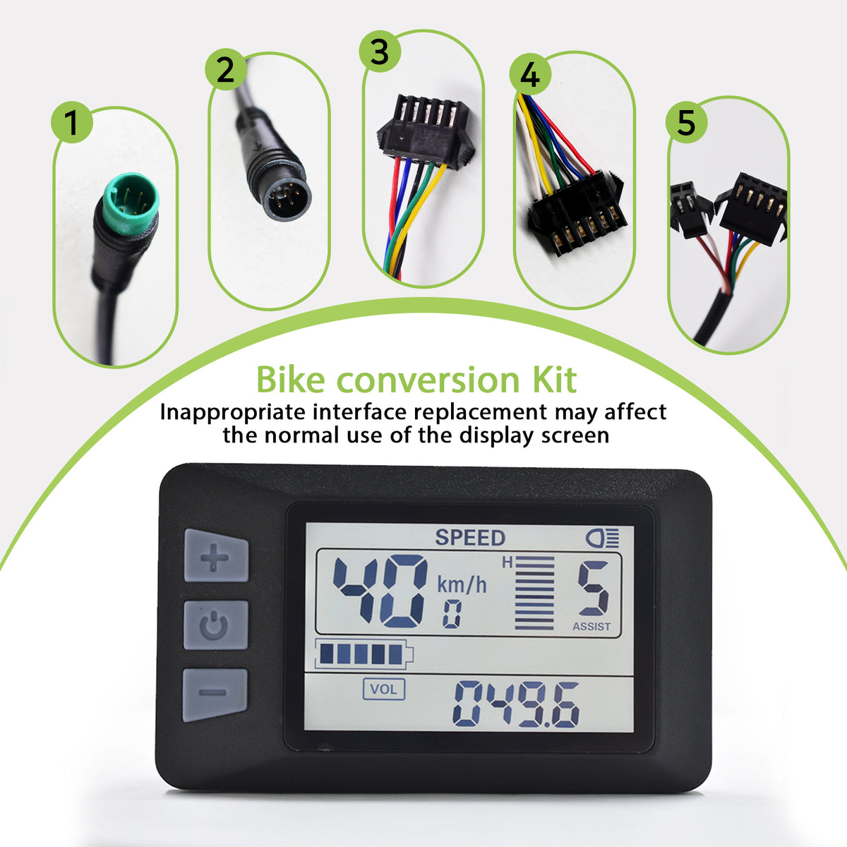 P3H UART2 Ebike LCD Display Speedometer IP65 | HAYTRIX
