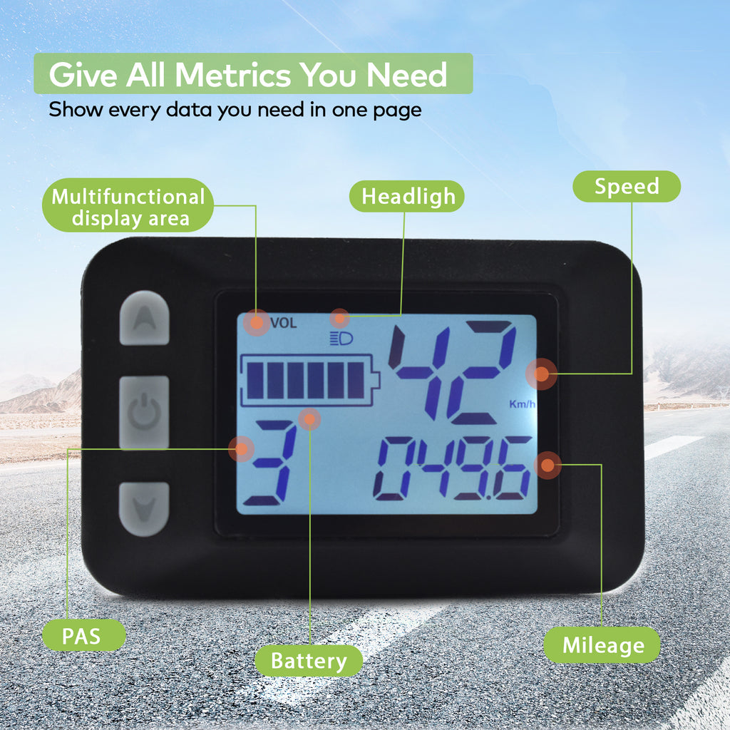 P9 UART2 Ebike Display Speedometer IP65 | HAYTRIX