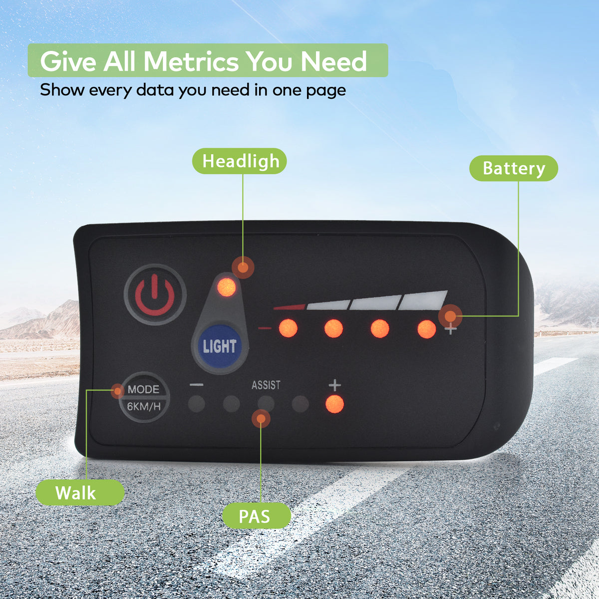 S810 UART2 Ebike Display Speedometer IP65 | HAYTRIX