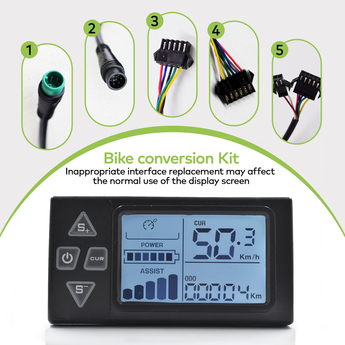 S861 UART2 Wireless Ebike LCD Display IP67 | HAYTRIX