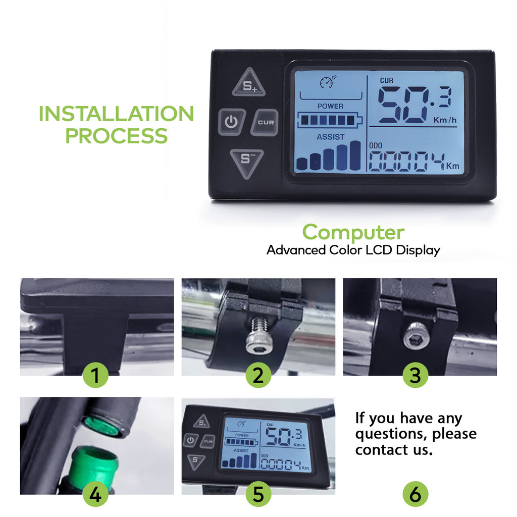 S861 UART2 Wireless Ebike LCD Display IP67 | HAYTRIX