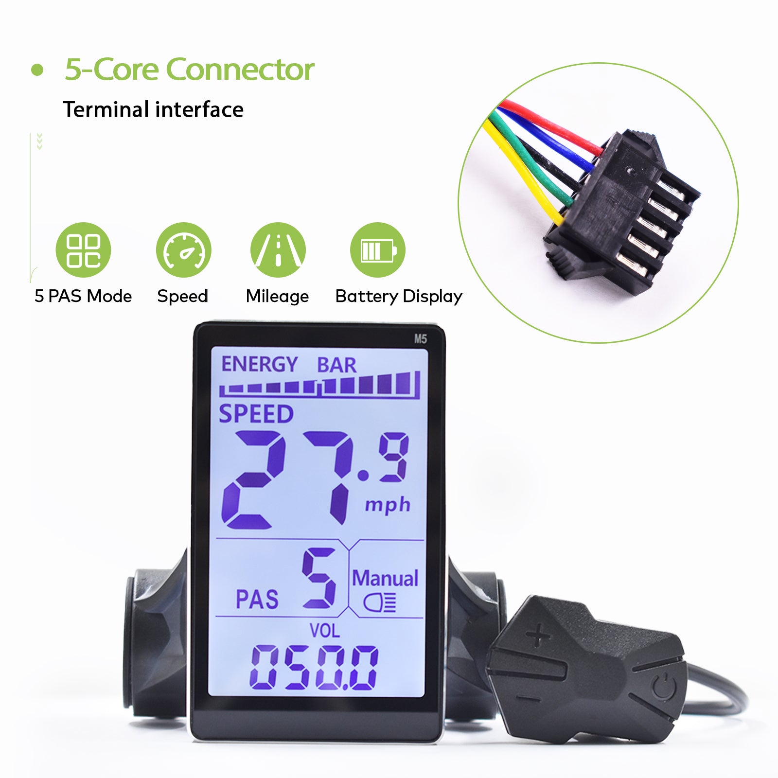 M5 【UART2】 Display Electric Lcd Display  24/36/48/60V Single motor