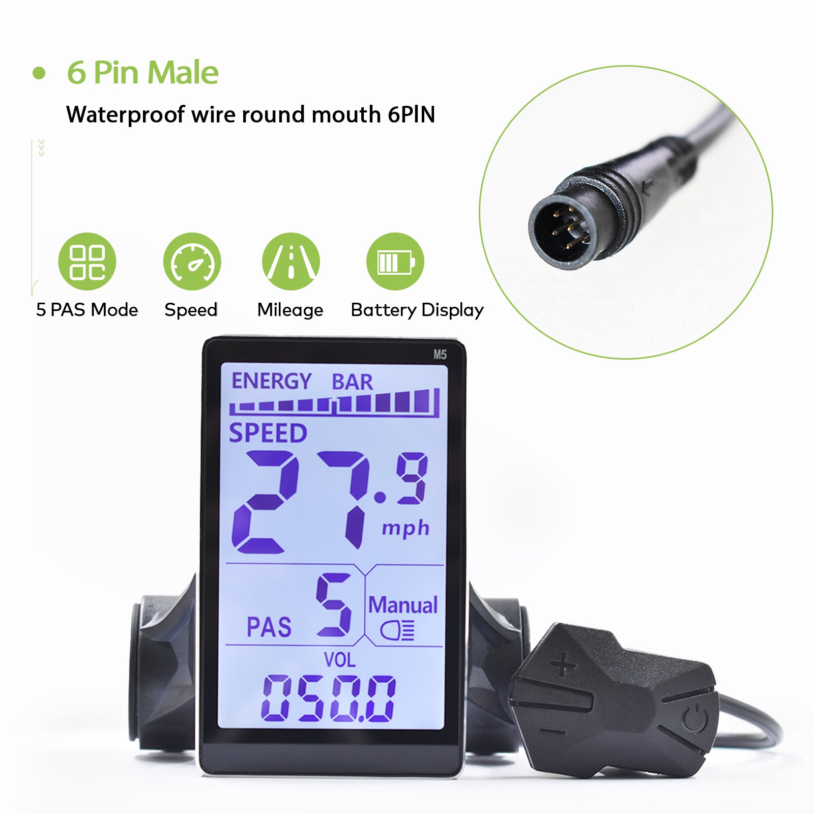 M5 【UART2】 Display Electric Lcd Display  24/36/48/60V Single motor
