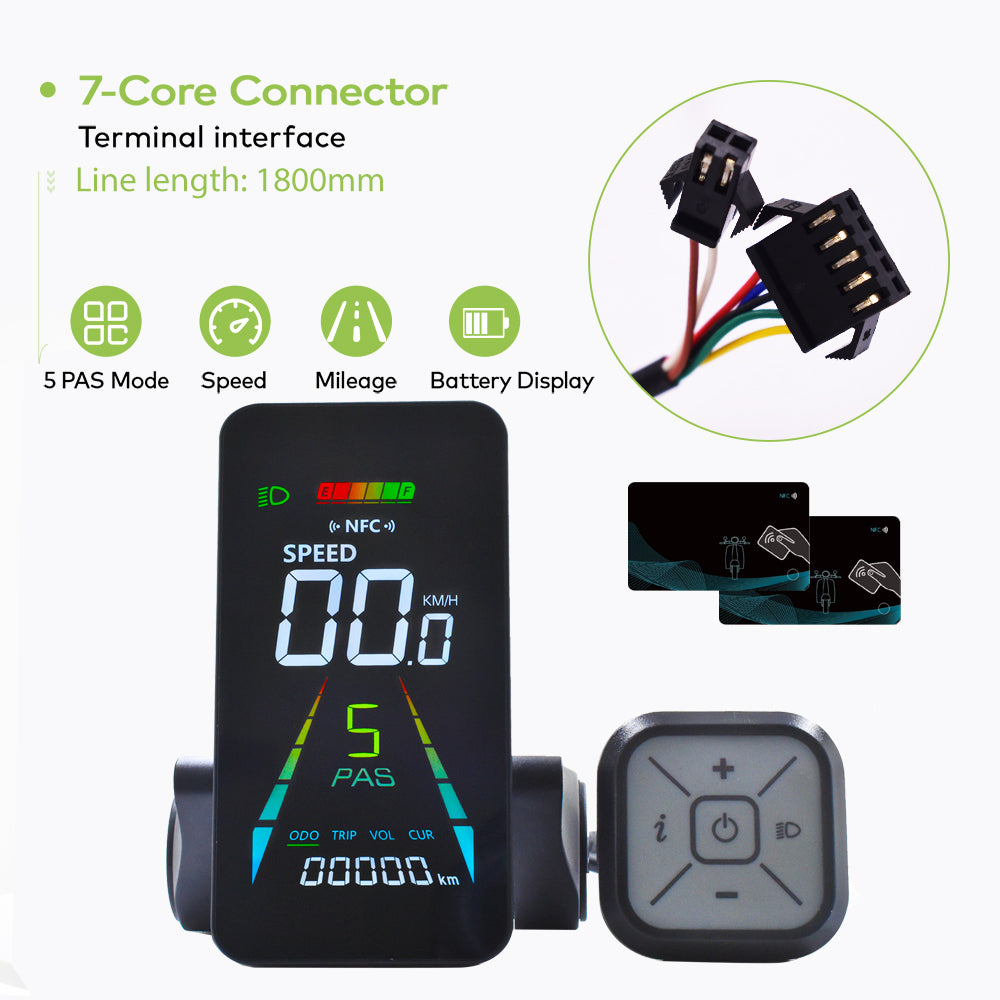 F4【UART2】Turn On The NFC Screen Electric Bicycle Display 24V/36V/48V/60V